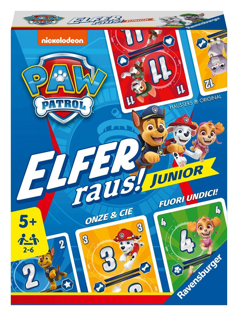 Ravensburger Spiel - PAW Patrol Elfer raus! Junior - Einfaches Kartenspiel