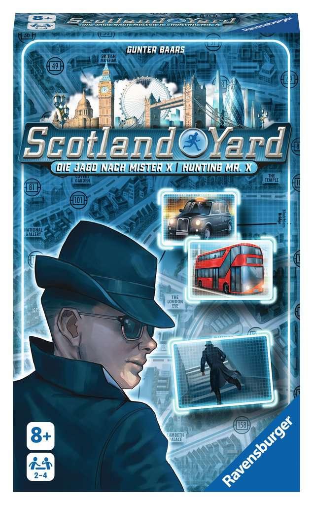 Ravensburger Spiel - Scotland Yard, Mitbringspiel für 2-4 Spieler, Strategiespiel ab 8 Jahren, kompaktes Format