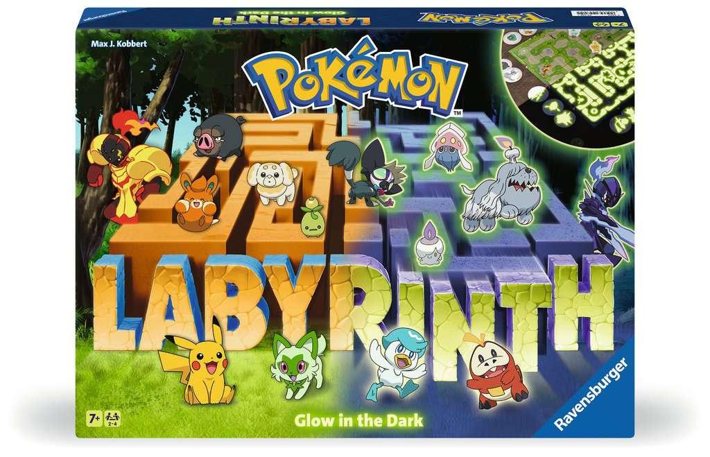 Ravensburger Spiel - Pokémon Labyrinth Glow in the Dark - Schiebespaß mit den beliebtesten Pokémon für 2-6 Personen