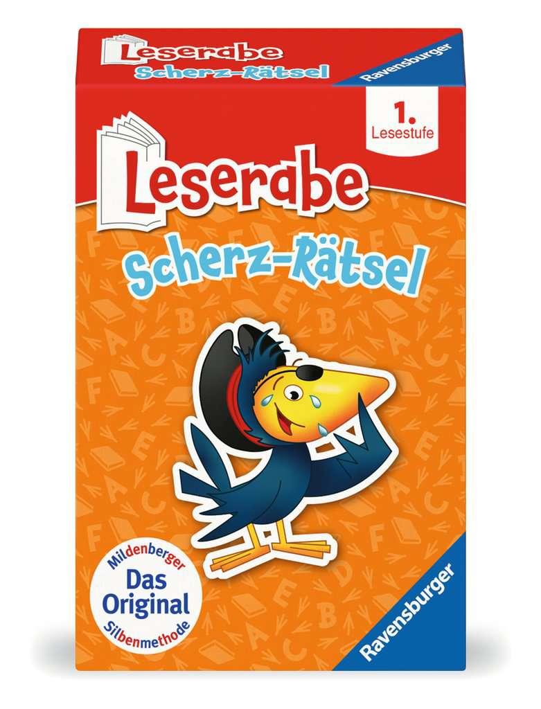 Ravensburger Spiel -Leserabe - Scherz-Rätsel - Kartenspiel zum Lesen lernen mit Spaß - 1. Klasse, für Kinder ab 6 Jahren