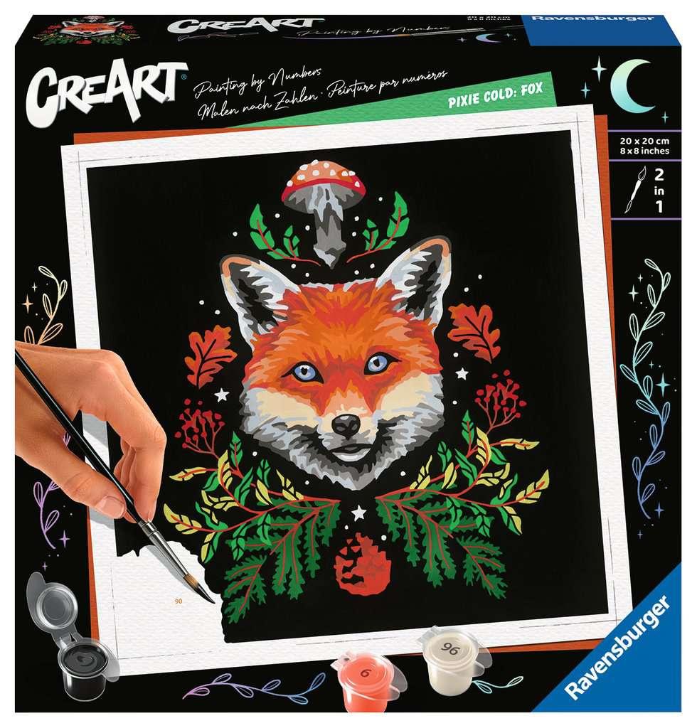 Ravensburger Beschäftigung - CreArt - Malen nach Zahlen – Pixie Cold: Fox – ab 12 Jahren