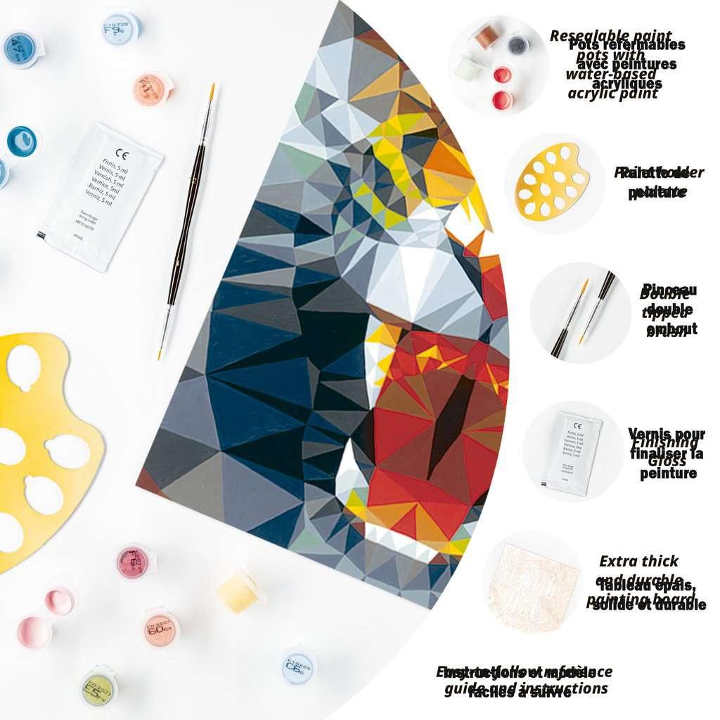 Produktbild Ravensburger Beschäftigung - CreArt - Malen nach Zahlen 23514 – Polygon Tiger 7 von 10