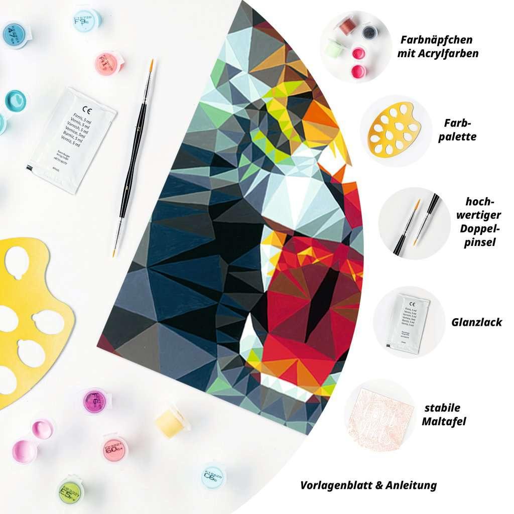 Produktbild Ravensburger Beschäftigung - CreArt - Malen nach Zahlen 23514 – Polygon Tiger 5 von 10