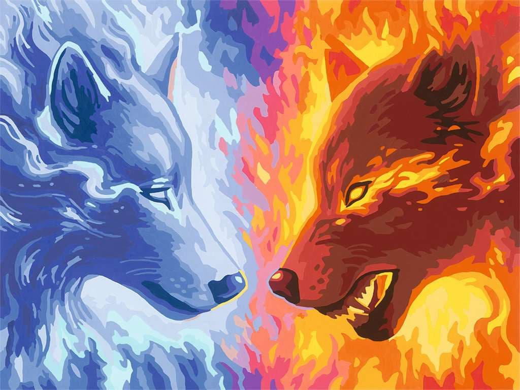 Ravensburger Beschäftigung - CreArt Adults Premium - Feuer & Eis