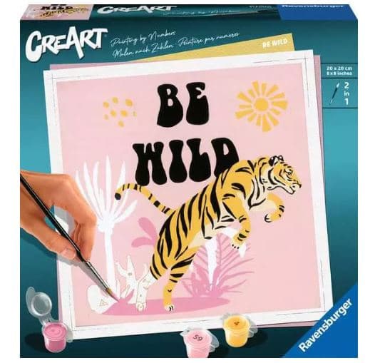 Ravensburger Beschäftigung - Malen nach Zahlen CreArt Be Wild