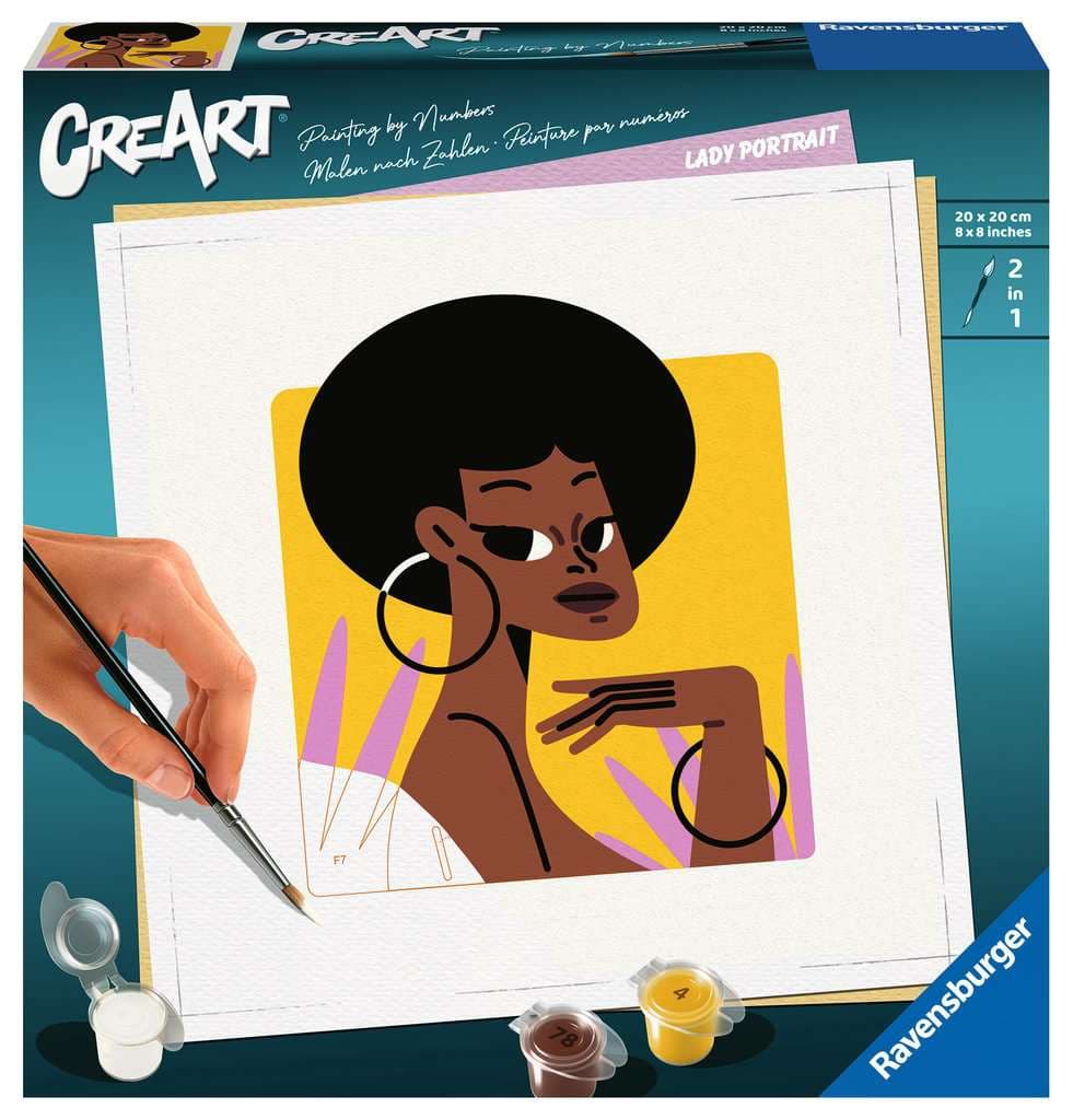 Ravensburger Beschäftigung - CreArt, Malen nach Zahlen Adults Trend - Damenportrait
