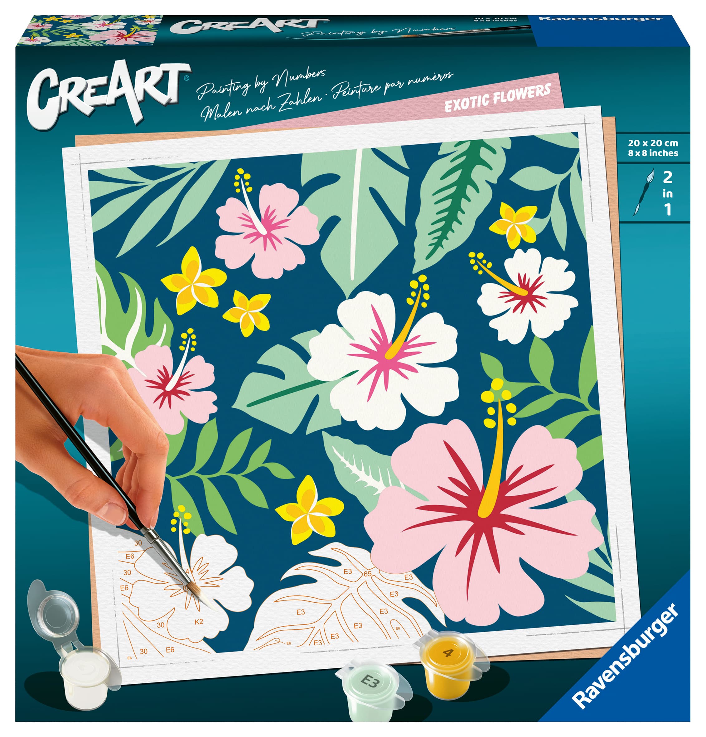 Ravensburger Beschäftigung - CreArt Exotic Plants - Malen nach Zahlen