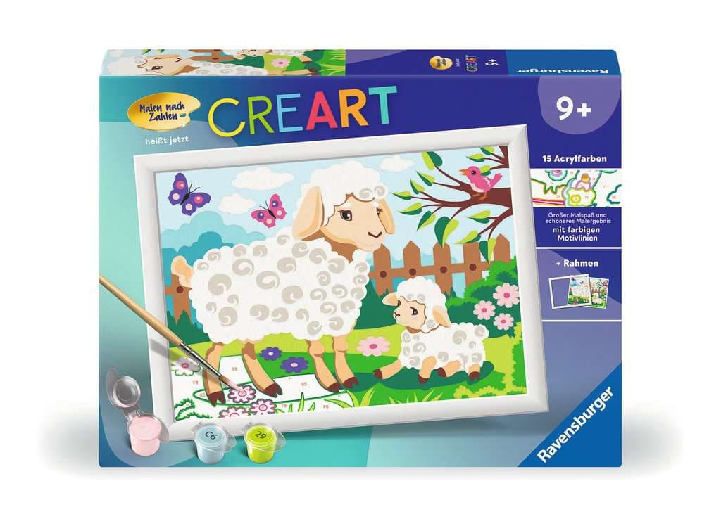 Produktbild Ravensburger Beschäftigung - CreArt, Malen nach Zahlen Kinder - Schaf mit Lämmchen 4 von 4