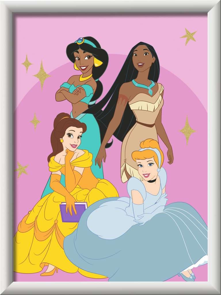 Ravensburger Beschäftigung - CreArt, Malen nach Zahlen Kinder - Disney Prinzessinnen
