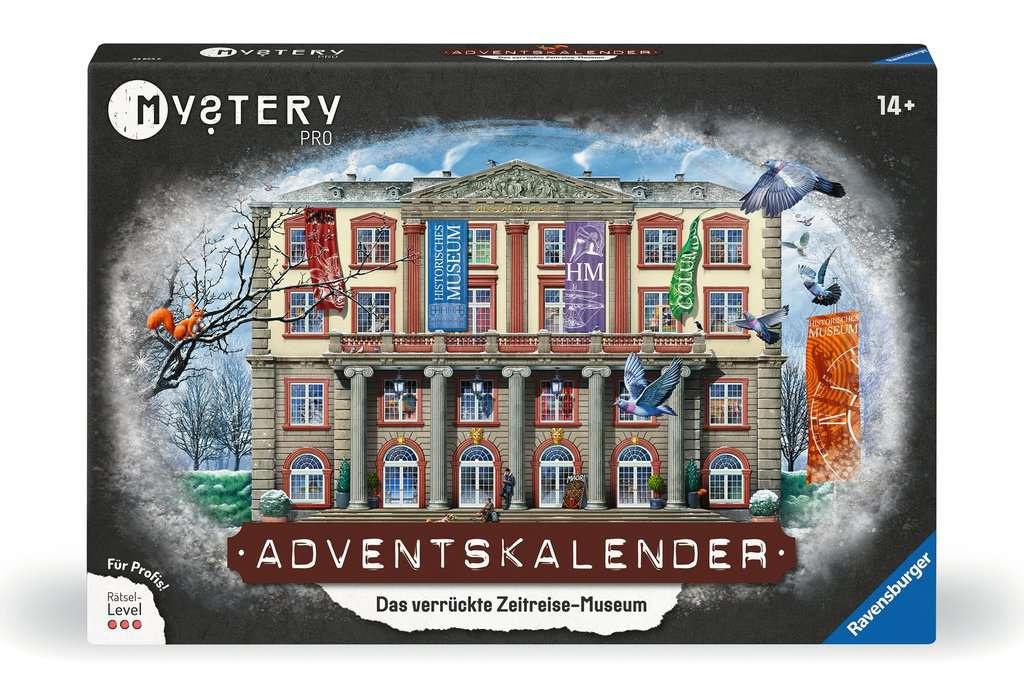 Ravensburger 23853 - Mystery PRO Adventskalender - Das verrückte Zeitreisemuseum - 24 Rätsel für EXIT-Begeisterte ab 14 Jahren