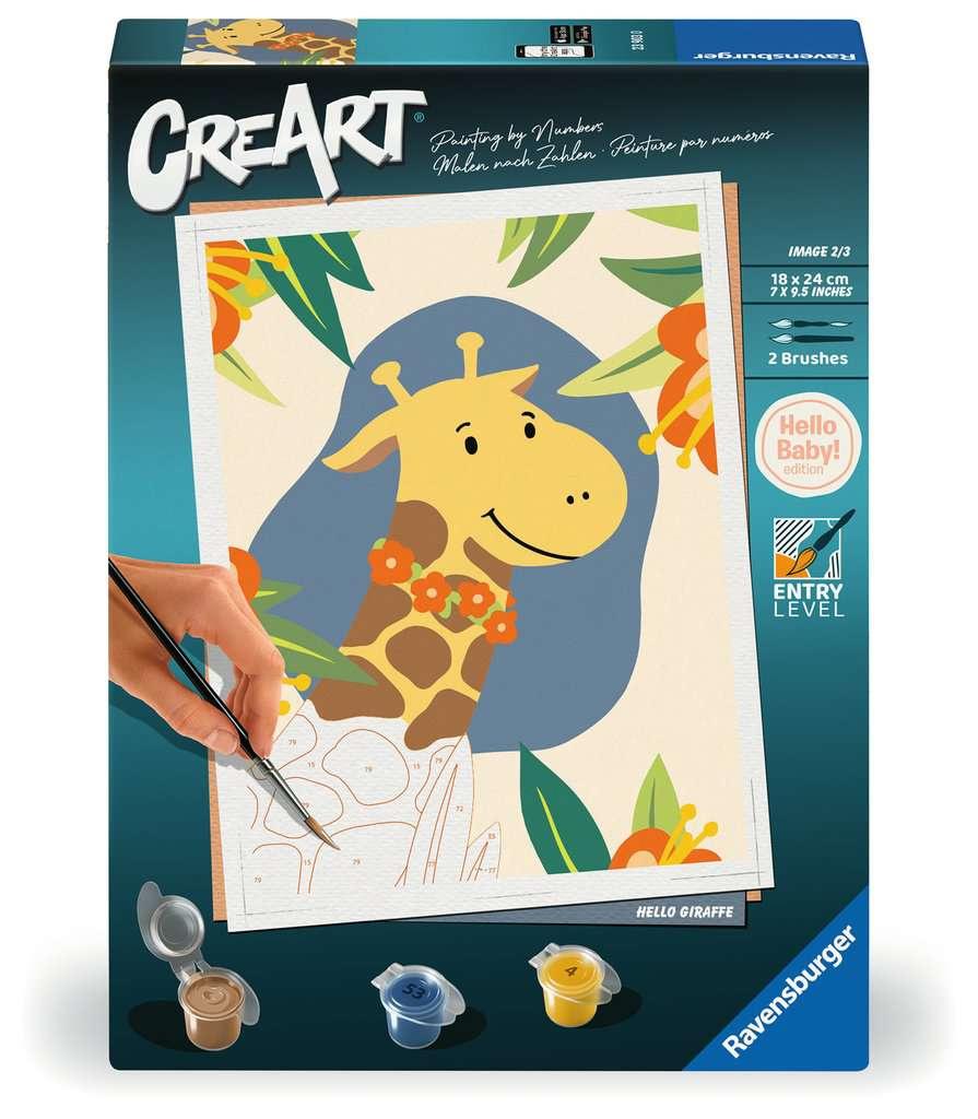 Ravensburger CreArt - Malen nach Zahlen 23903 - Hallo Giraffe - Erwachsene ab 12 Jahren