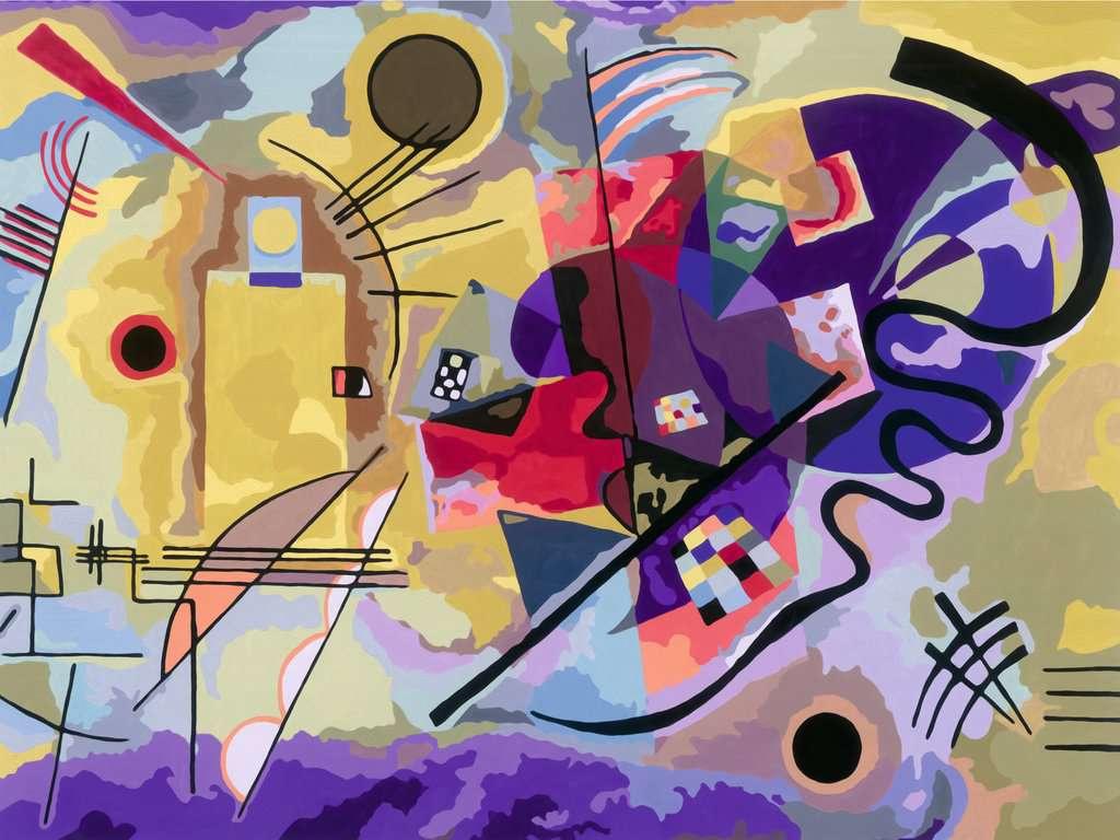 Ravensburger CreArt - Malen nach Zahlen 23918 - ART Collection: Gelb, Rot, Blau (Kandinsky) - ab 14 Jahren - Malen auf Leinwand