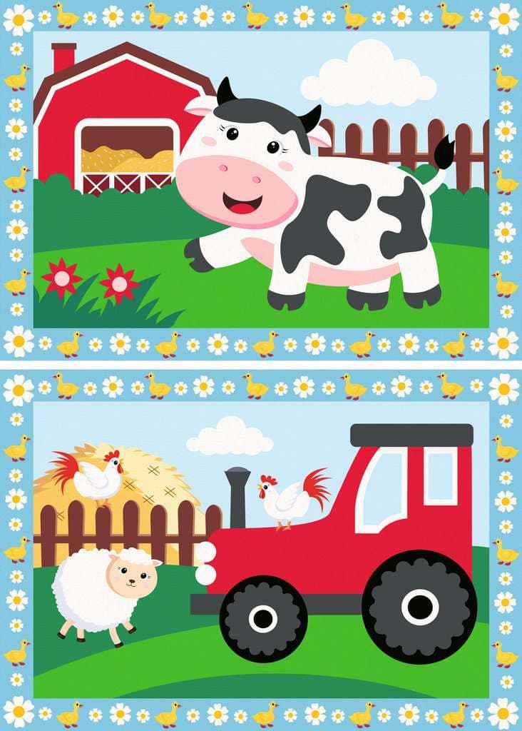 Ravensburger Beschäftigung - CreArt, Malen nach Zahlen Junior - Auf dem Bauernhof