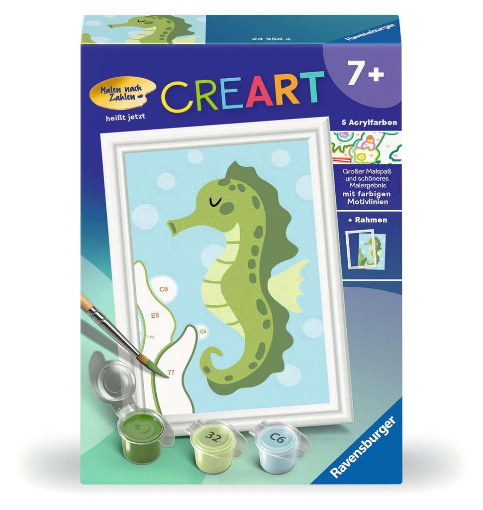 Produktbild Ravensburger CreArt - Malen nach Zahlen 23950 - Fröhliches Seepferdchen - Kinder ab 7 Jahren 2 von 4