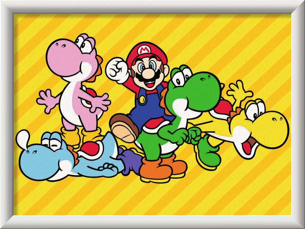 Ravensburger Beschäftigung - CreArt, Malen nach Zahlen Kinder Nintendo - Super Mario