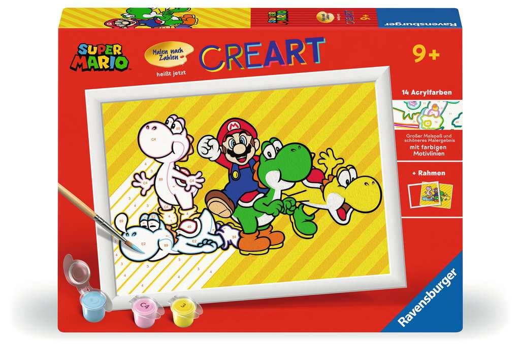 Produktbild Ravensburger Beschäftigung - CreArt, Malen nach Zahlen Kinder Nintendo - Super Mario 4 von 4