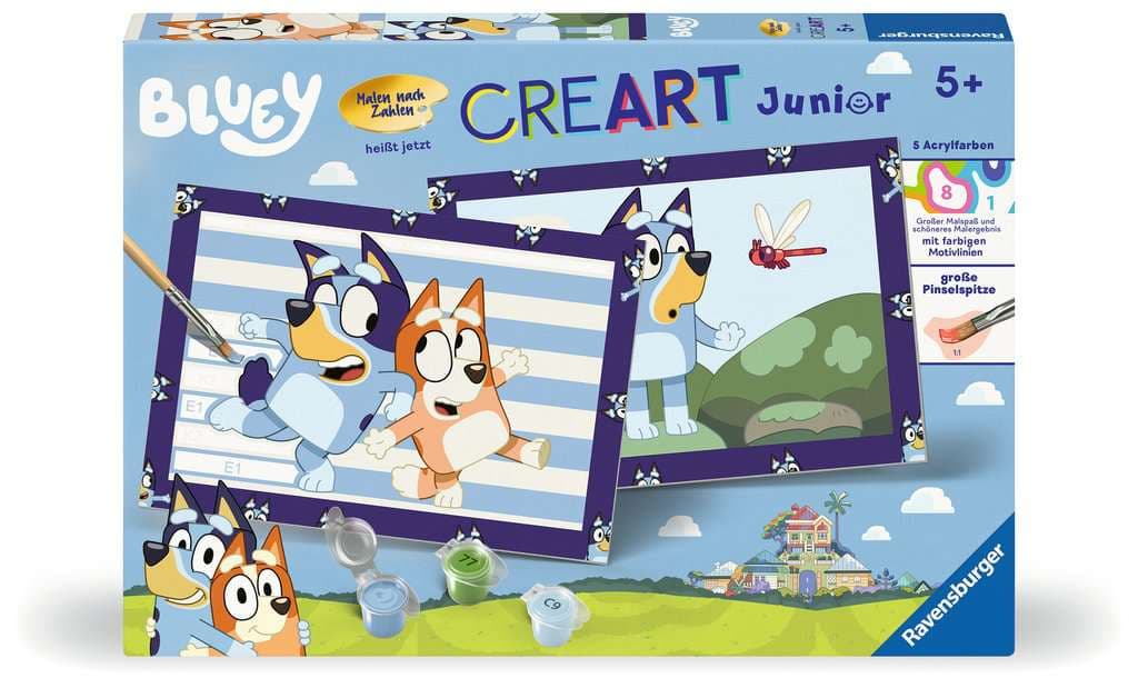 Produktbild Ravensburger Beschäftigung - CreArt, Malen nach Zahlen Junior - Bluey 4 von 4