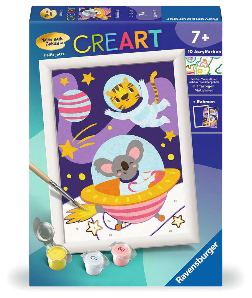 Ravensburger CreArt - Malen nach Zahlen 23991 - Tiere im All - ab 7 Jahren