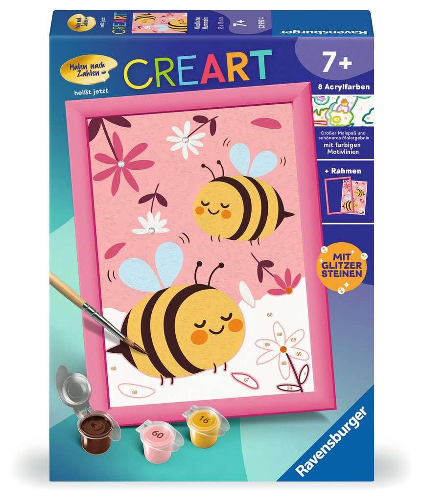 Ravensburger CreArt - Malen nach Zahlen 23992 -  Niedliche Hummeln - ab 7 Jahren