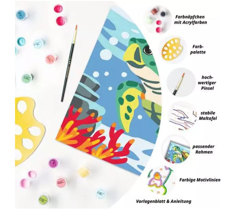 Produktbild Ravensburger CreArt - Malen nach Zahlen 23993 - Meeresschildkröte - ab 9 Jahren 2 von 5