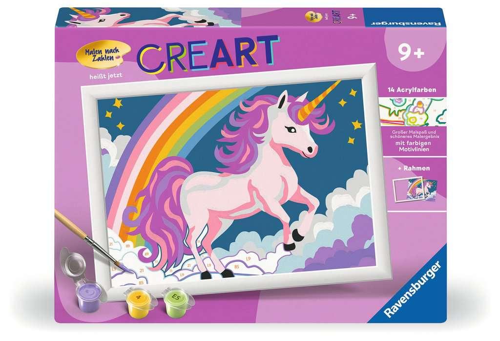 Ravensburger CreArt - Malen nach Zahlen 23996 - Pinkes Einhorn - ab 9 Jahren