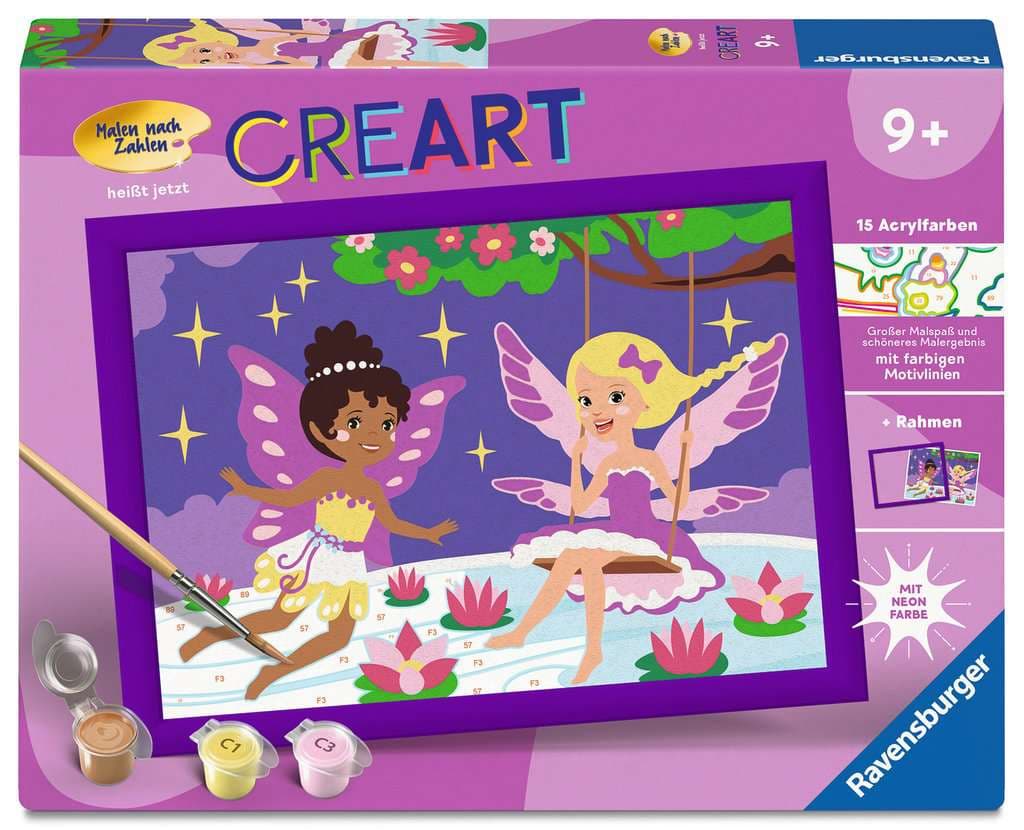 Produktbild Ravensburger Beschäftigung - CreArt, Malen nach Zahlen Kinder - Feen-Freundinnen 4 von 4