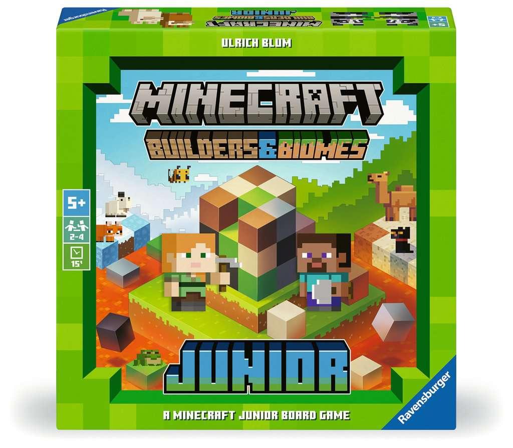 Ravensburger Spiel - Minecraft Builders&Biomes Junior – Kooperatives Kinderspiel ab 5 Jahren für 2-4 Personen