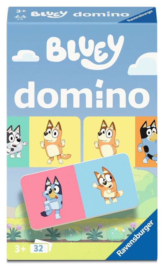 Ravensburger Spiel - Bluey Domino - Reisespiel ab 3 Jahre