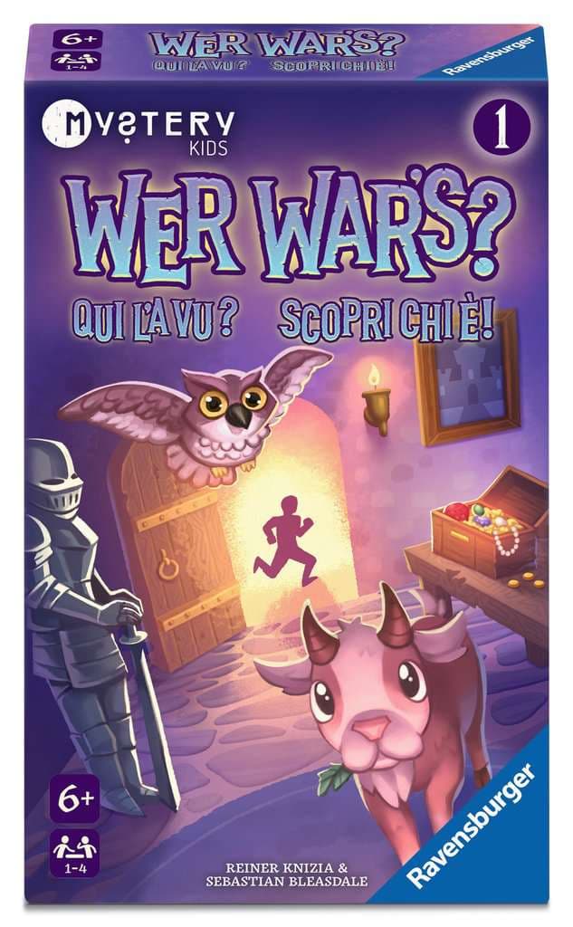 Ravensburger Spiel - Wer war's Mystery Kids 1: Im Schloss - Reisespiel ab 6 Jahre