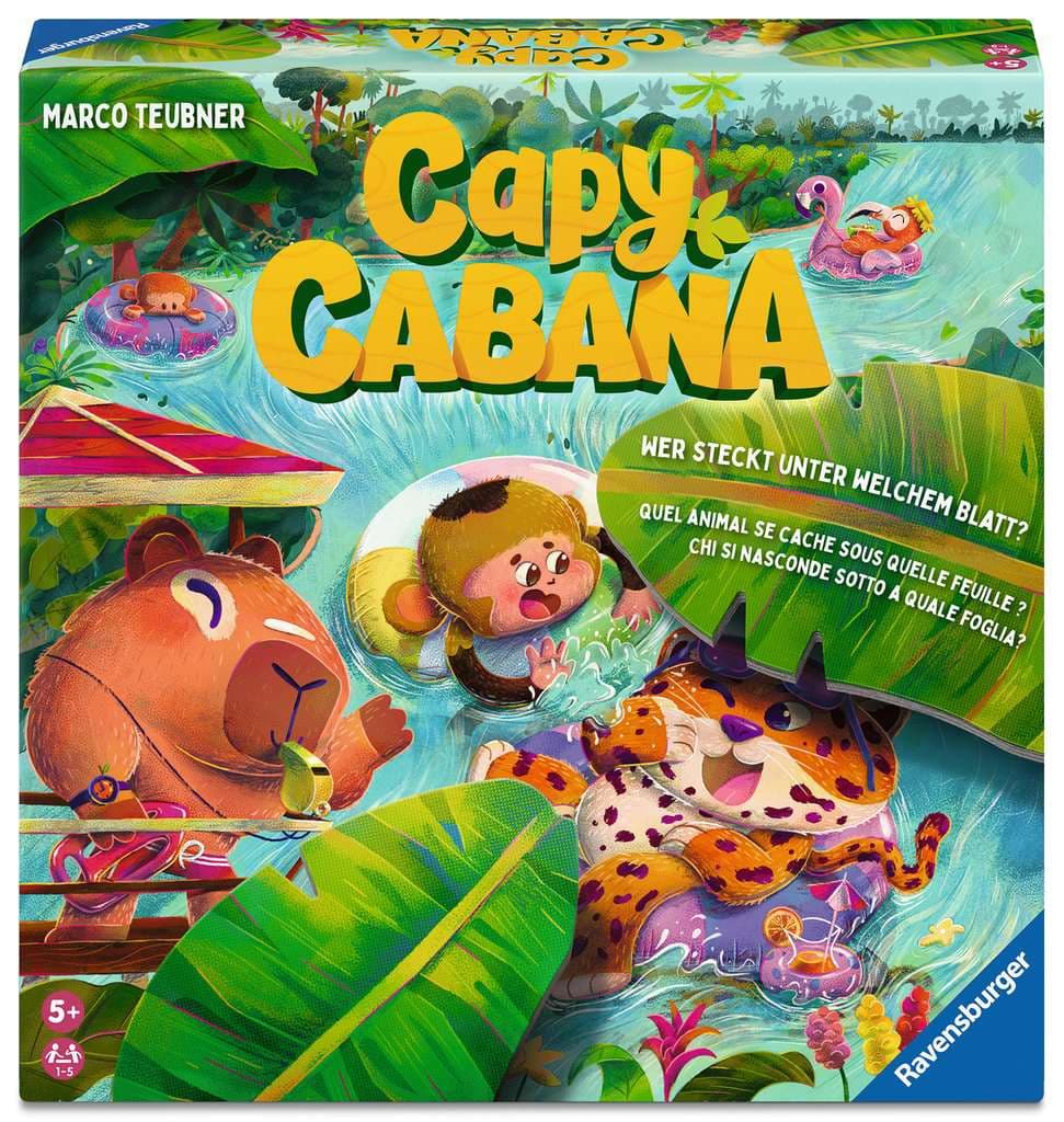 Ravensburger Spiel - Capy Cabana - Kinderspiel ab 5 Jahre