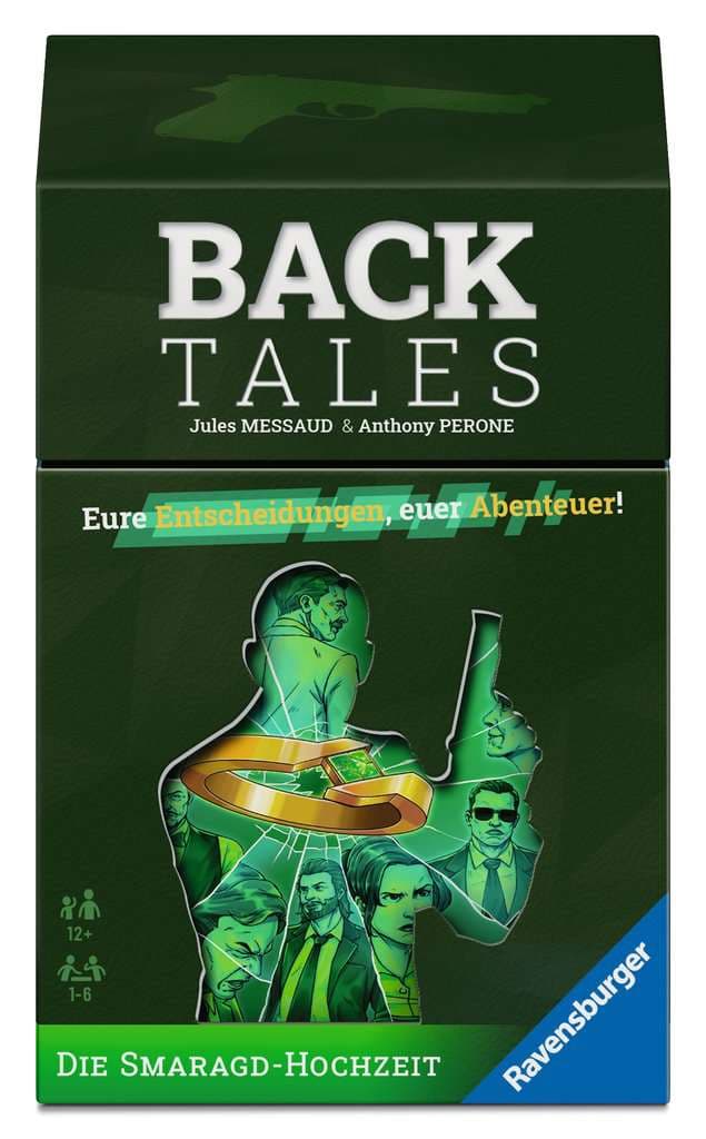 Ravensburger Spiel - Back Tales Die Smaragd-Hochzeit - Kartenspiel ab 12 Jahre