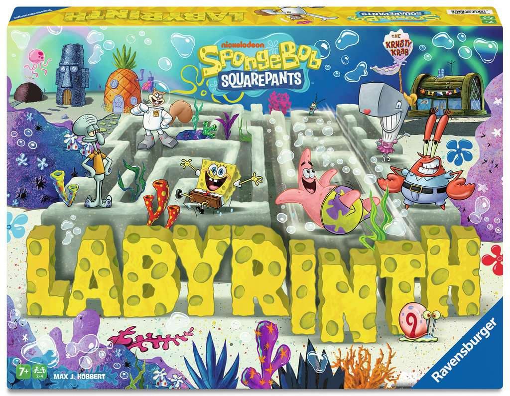 Ravensburger Spiel - SpongeBob Labyrinth - Gesellschaftsspiel & Brettspiel ab 7 Jahre