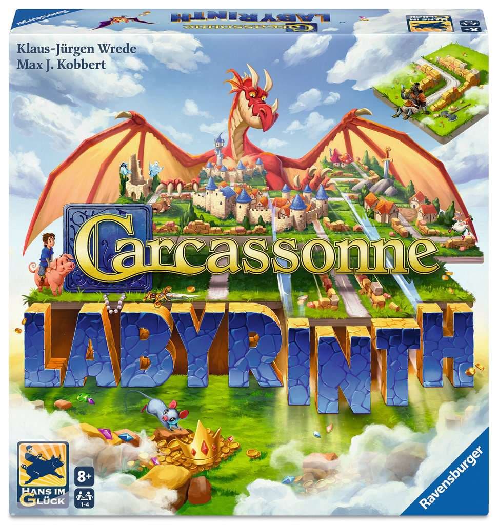 Ravensburger Spiel - Carcassonne Labyrinth - Gesellschaftsspiel & Brettspiel ab 8 Jahre