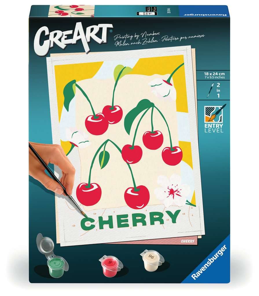 Produktbild Ravensburger Beschäftigung - CreArt, Malen nach Zahlen Adults Trend - Kirschen 4 von 4