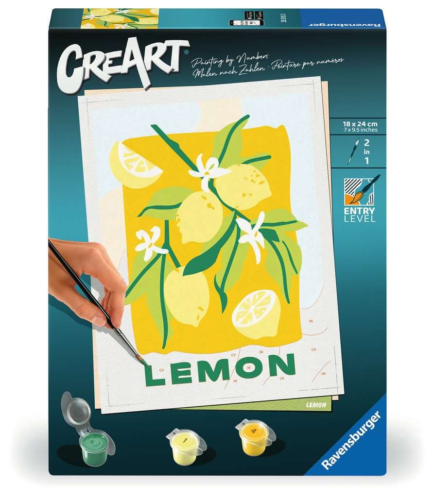 Produktbild Ravensburger Beschäftigung - CreArt, Malen nach Zahlen Adults Trend - Zitronen 4 von 4