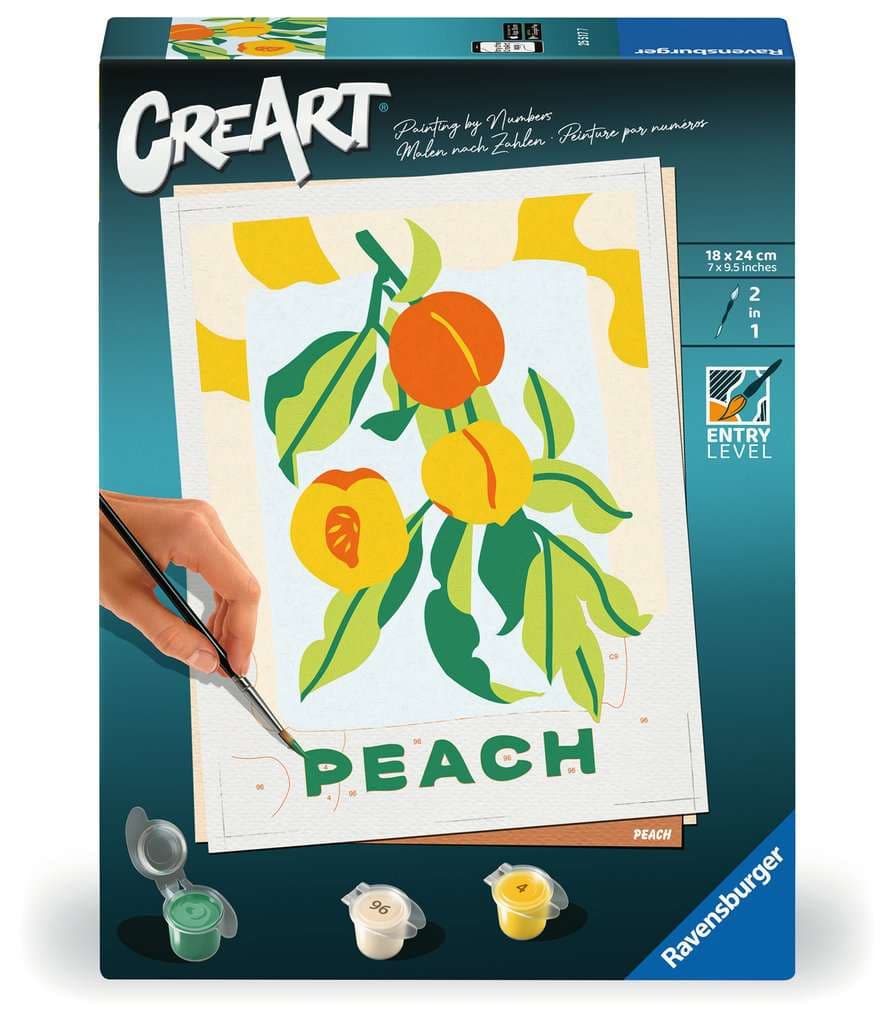 Produktbild Ravensburger Beschäftigung - CreArt, Malen nach Zahlen Adults Trend - Pfirsiche 4 von 4