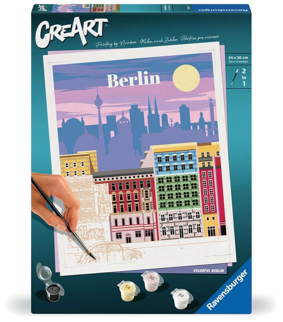 Ravensburger Beschäftigung - CreArt, Malen nach Zahlen Citys - Farbenfrohes Berlin