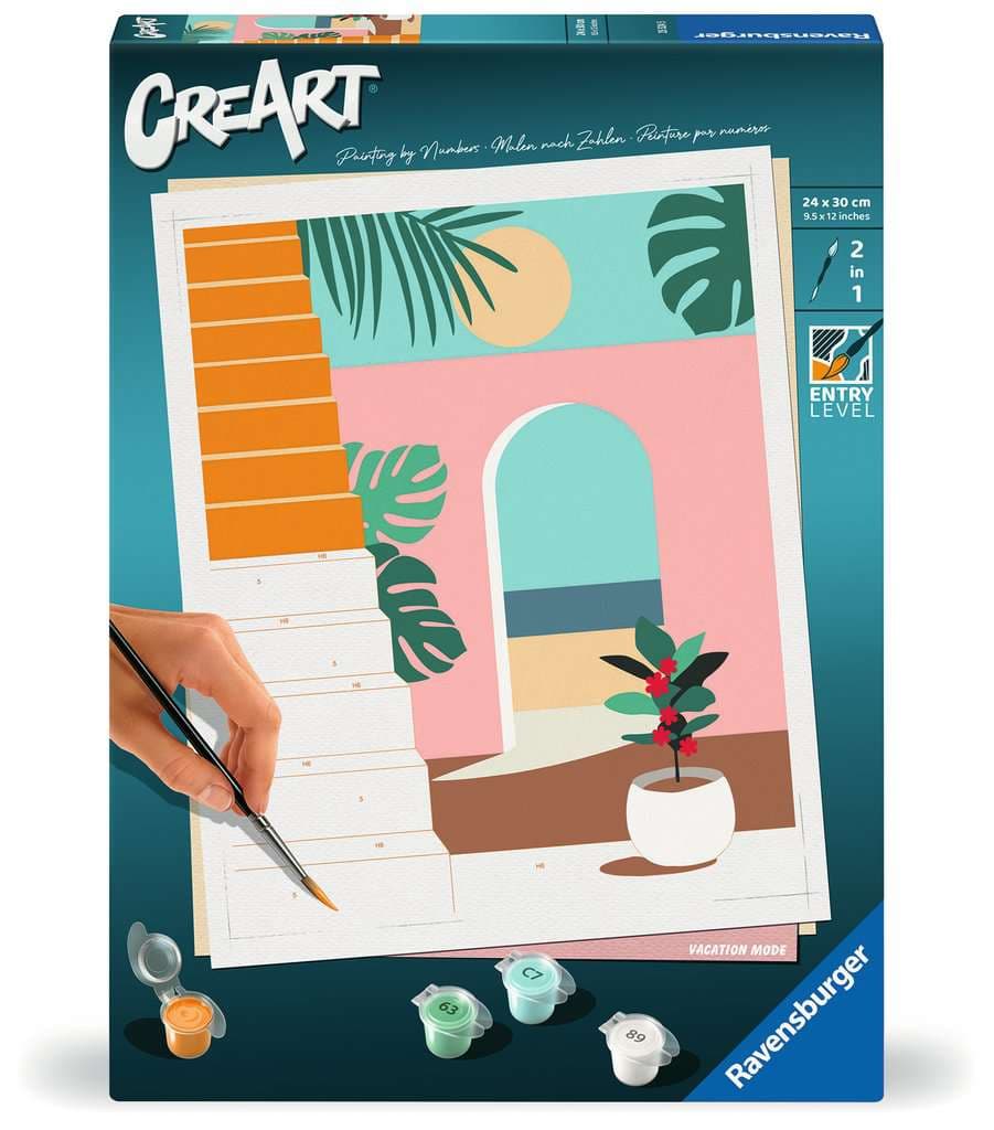 Ravensburger Beschäftigung - CreArt, Malen nach Zahlen Adults Trend - Urlaubsmodus