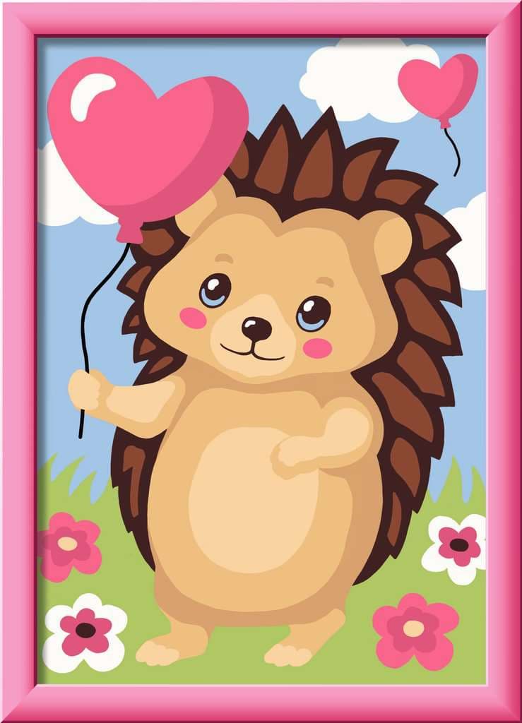 Produktbild Ravensburger CreArt, Malen nach Zahlen Kinder - Herziger Igel 4 von 4