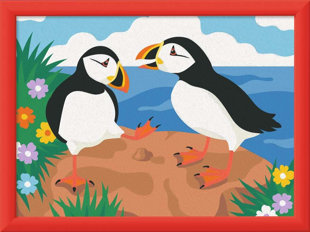 Produktbild Ravensburger CreArt, Malen nach Zahlen Kinder - Papageientaucher 4 von 4