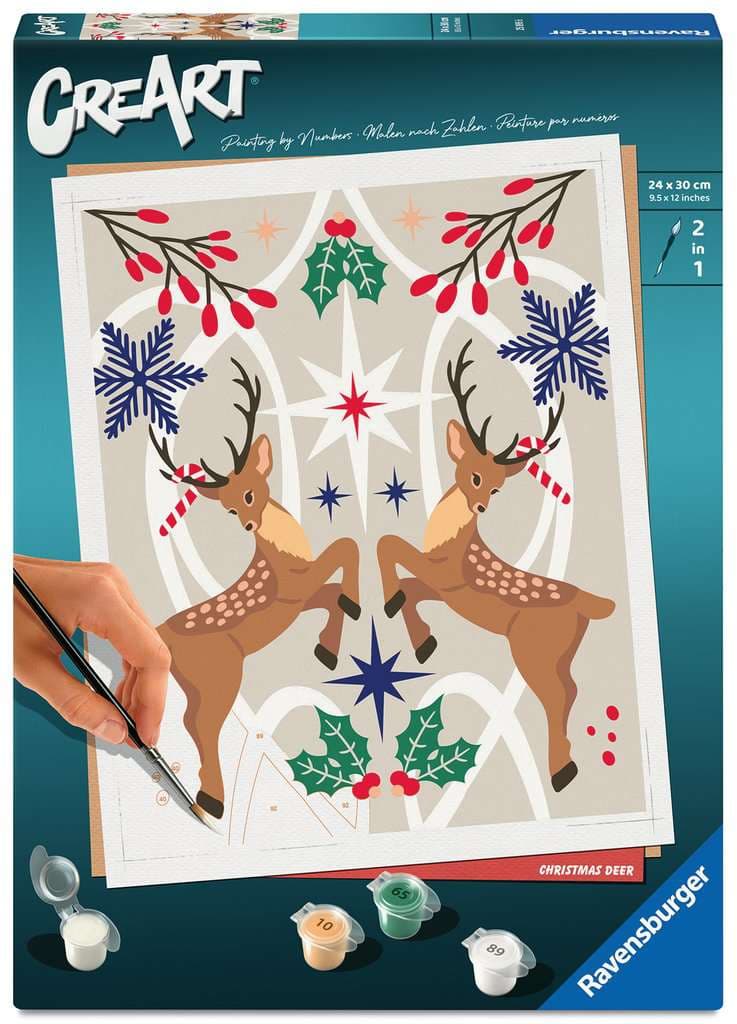Ravensburger CreArt Adults Trend - Weihnachtlicher Hirsch