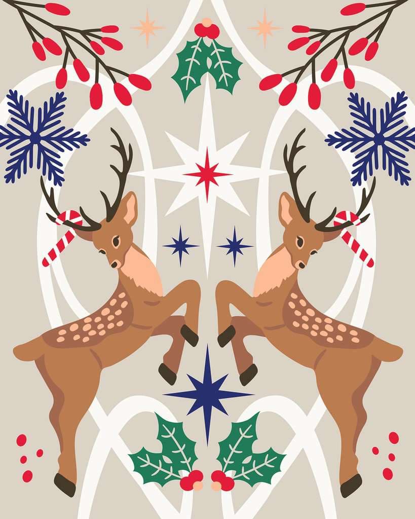 Produktbild Ravensburger CreArt Adults Trend - Weihnachtlicher Hirsch 4 von 4