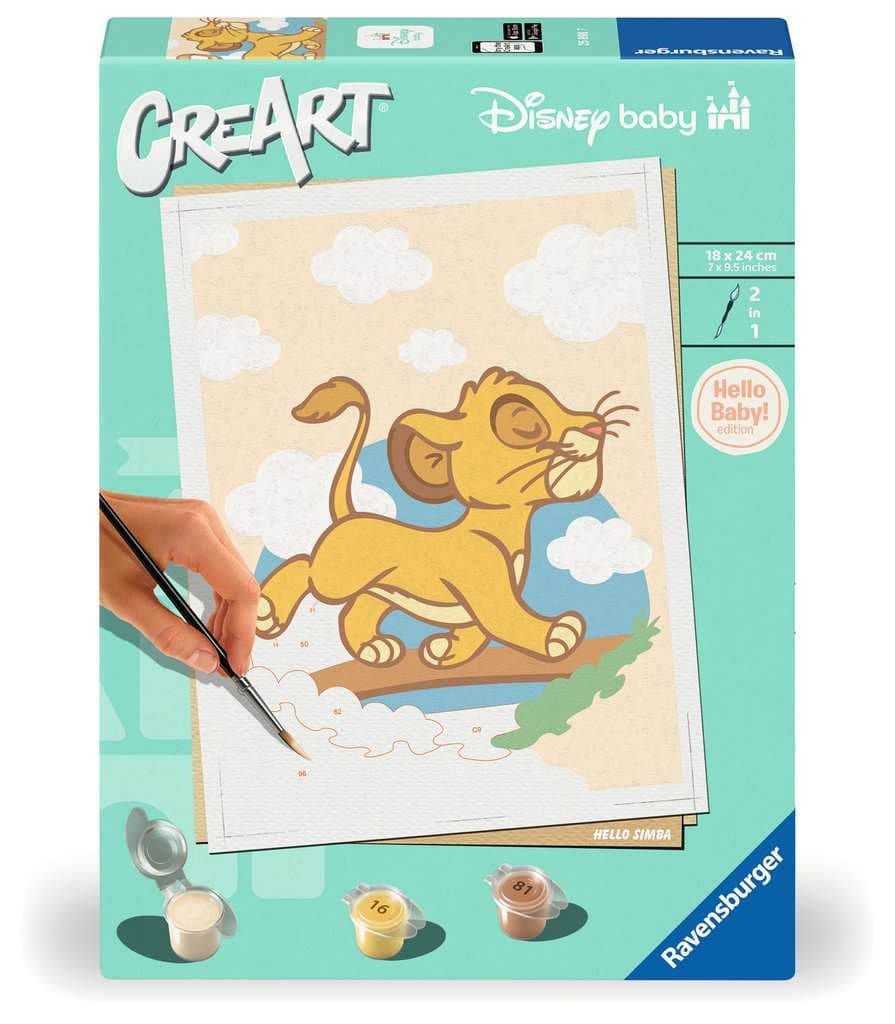 Ravensburger CreArt Hello Baby Disney Baby - Simba