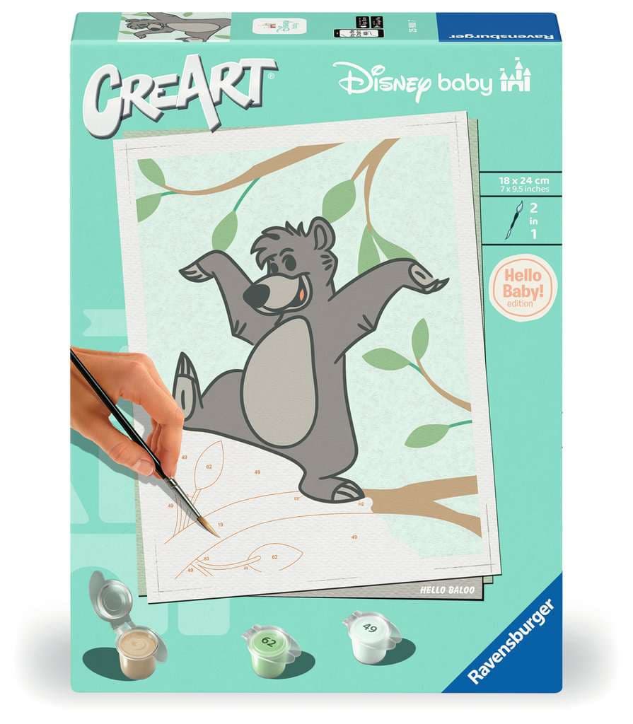 Ravensburger CreArt Hello Baby Disney Baby - Baloo
