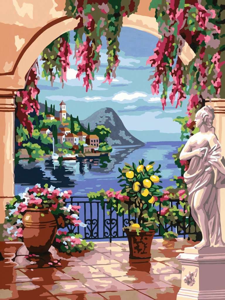 Ravensburger Beschäftigung - CreArt, Malen nach Zahlen Adults Premium - Lago Maggiore