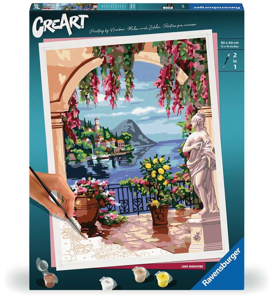 Produktbild Ravensburger Beschäftigung - CreArt, Malen nach Zahlen Adults Premium - Lago Maggiore 4 von 4
