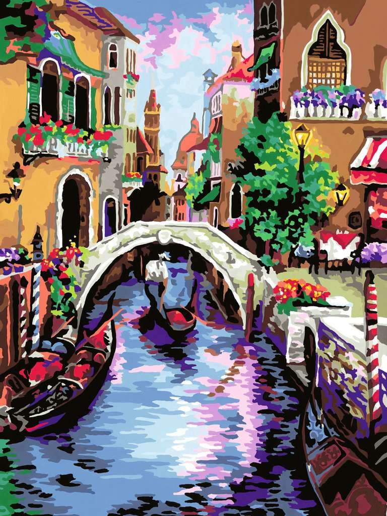 Ravensburger Beschäftigung - CreArt, Malen nach Zahlen Adults Premium - Zauberhaftes Venedig