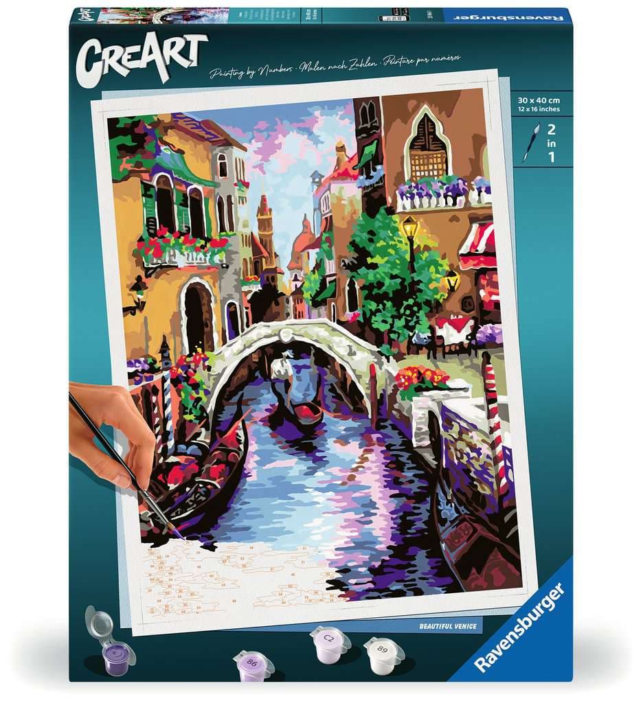 Produktbild Ravensburger Beschäftigung - CreArt, Malen nach Zahlen Adults Premium - Zauberhaftes Venedig 4 von 4