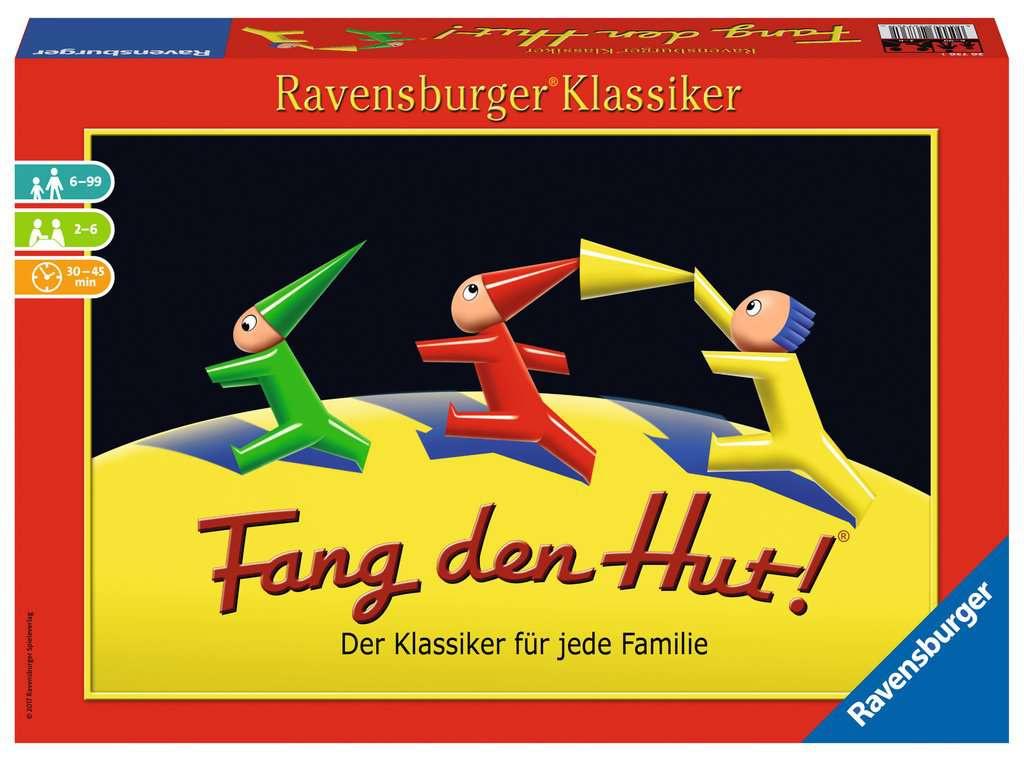 Ravensburger Spiel - Fang den Hut!® Hütchenspiel für 2-6 Spieler, Familienspiel ab 6 Jahren, Ravensburger Klassiker