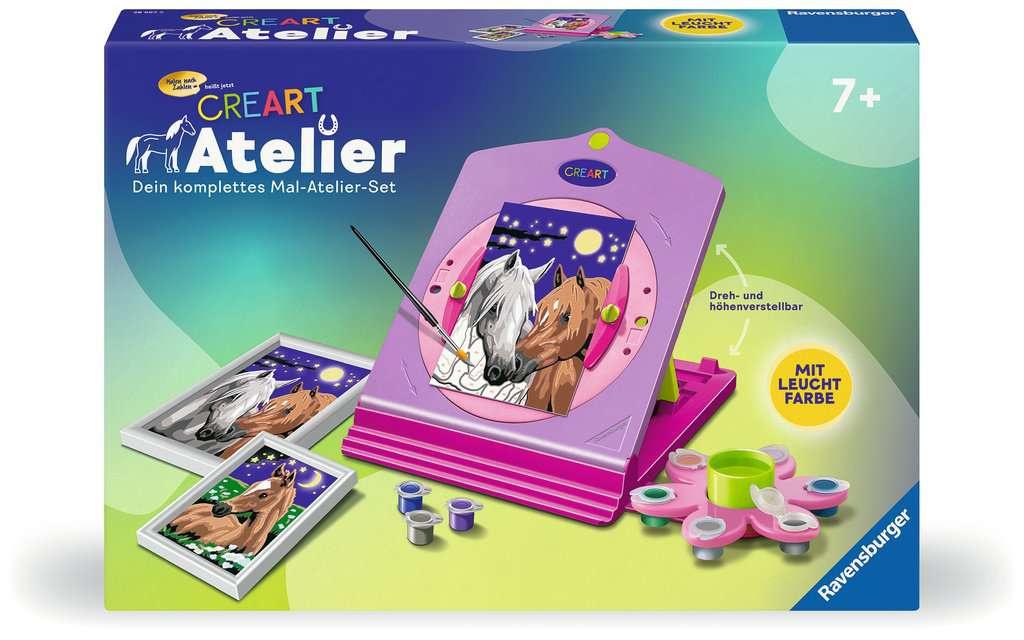 Ravensburger Beschäftigung - CreArt - Malen nach Zahlen  28507  - Atelier Pferde – Kinder ab 7 Jahren